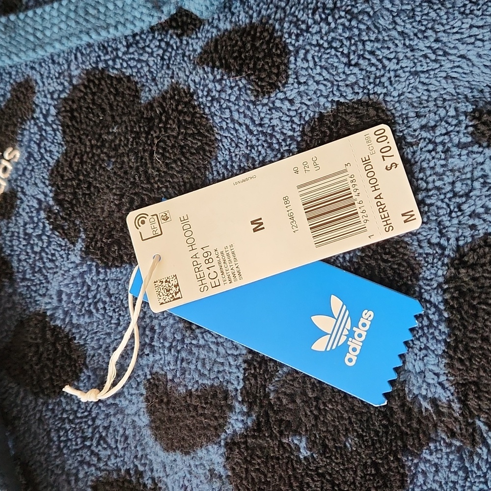 ADIDAS Bellista Sherpa Hoodie Size M - Picture 11 of 11